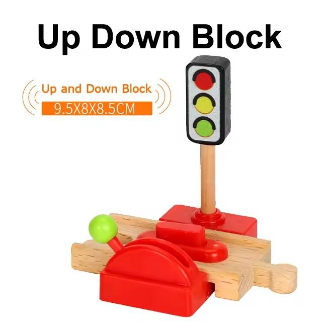 New Kinds of Wooden Tracks Accessories Beech Wood Railway Train Track Bridge Tunnel Station Fit for Wood Tracks Toys for Kids