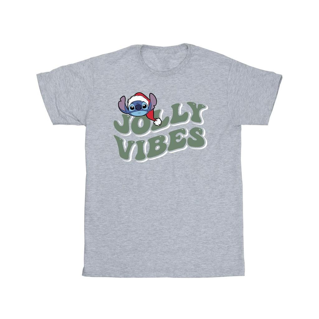 Disney Mens Lilo & Stitch Jolly Chilling Vibes T-Shirt
