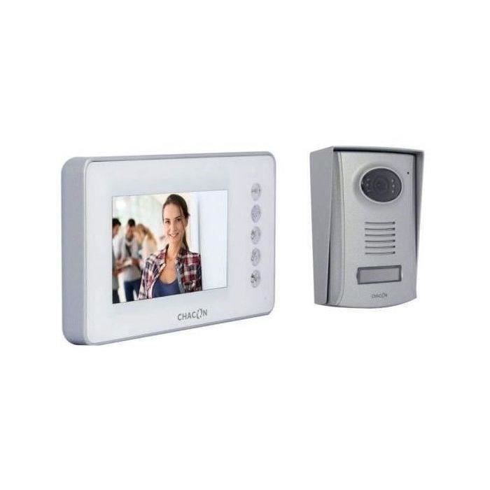 Visiophone CHACON 4 fils couleur 4,3" mains libres avec vision nocturne
