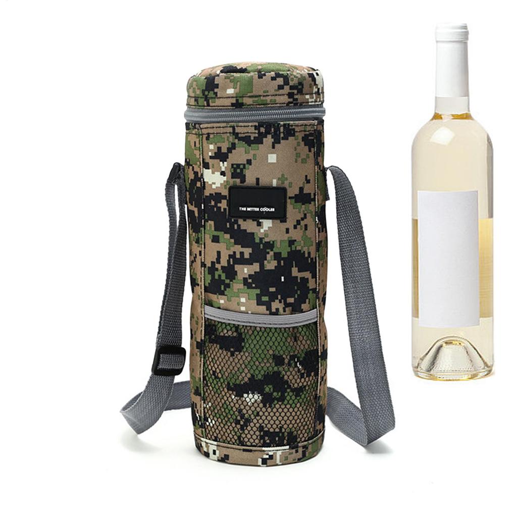 Wine Tote Bag Portable Insulated Wine Tote Drink Carrier With Handle Foldable Wine Carrier Thickened Camping Tote For Parties