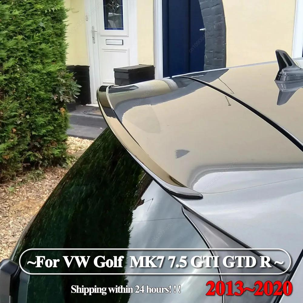 For Volkswagen VW Golf 7 7.5 MK7 MK7.5 GTI GTD R 2013-2020 Hatchback TCR Rear Roof Spoiler Wing Lip Body Kits Tail Wing Black