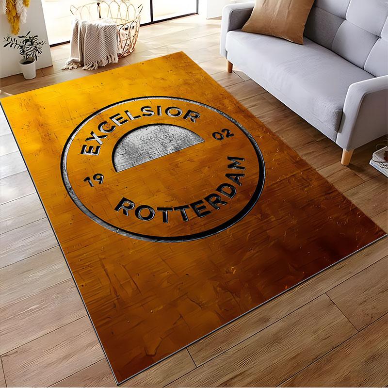Excelsior Rotterdam Logo Carpet suitable as a non-slip mat for the living room or bedroom sofa