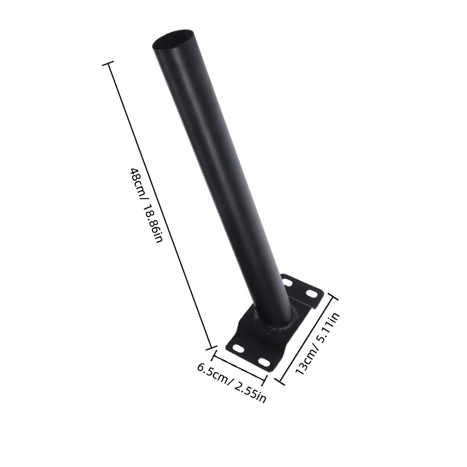 1Set Solar Street Light Bracket Metal Mounting Pole Sturdy Corrosion Resistant Outdoor Light Fixture Mounting Arm for Yard Patio
