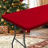 Olanly Rectangle Table Covers Outdoor Picnic Camping Waterproof Tablecloths Polyester Elastic Fitted Table Protector For Dinner