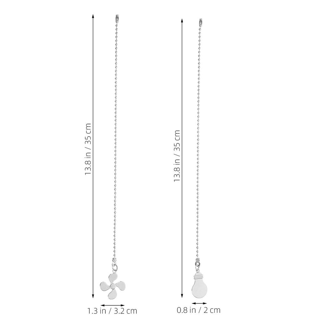 2Pcs Ceiling Fan Pull Chain Kit Vintage Decorative Pendant Pull Extenders Ideal for Lamps Ceiling Fans Home Decor Efficient
