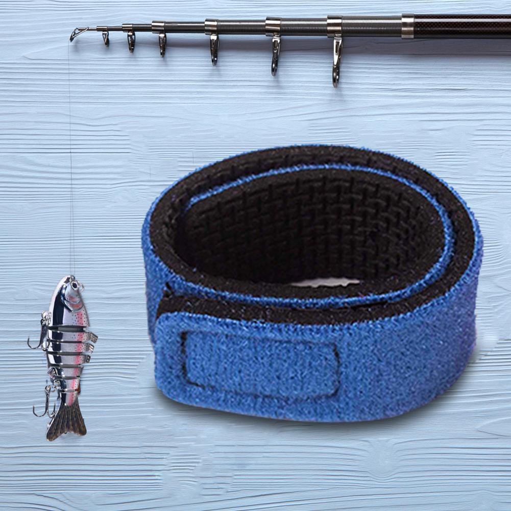 Tackle Elastic Wrap Band Holder Adjustable Fit Portable Outdoor Fishing Tool Multi-Functional Fishing Rod Wrap Strap for Fishing