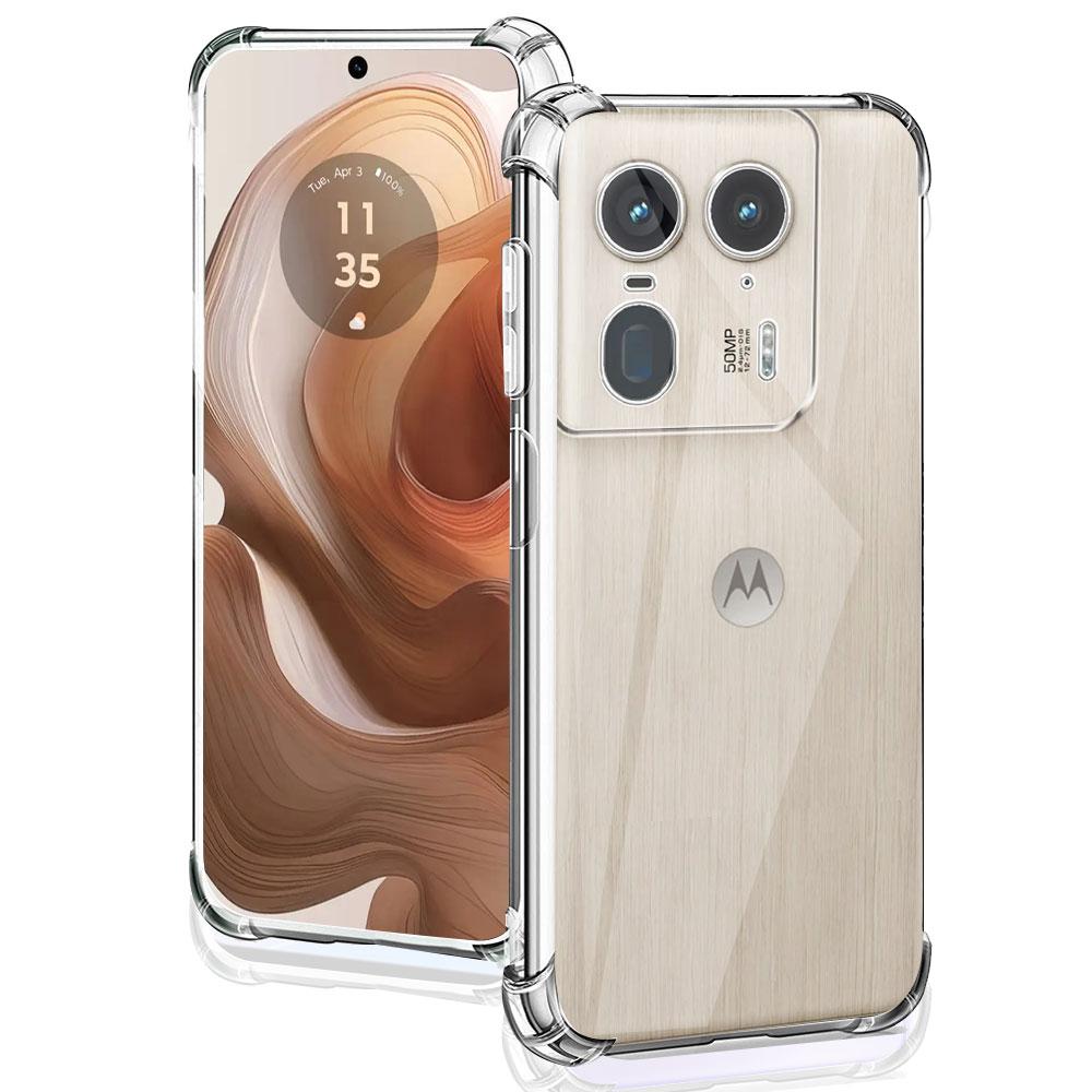 Custodia per Motorola Moto Edge 50 Ultra Cover Morbida in Silicone per Moto Edge50 Fusion Custodia Trasparente Antiurto per Telefono Moto X50 Ultra Funda