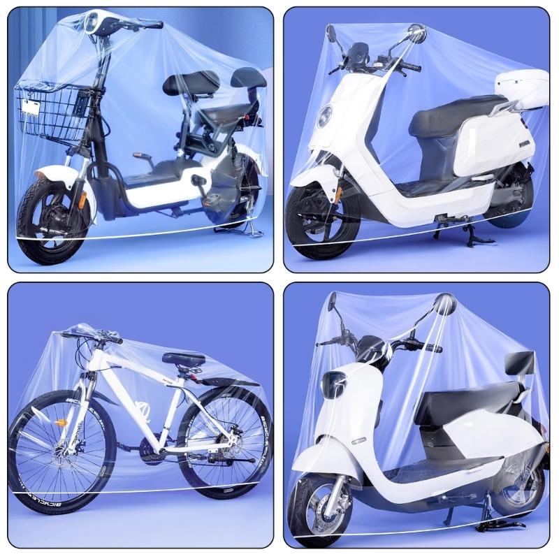 Housse de Pluie Imperméable pour Moto Scooter Protection Extérieure contre le Soleil Anti-poussière Protecteur