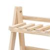 Desktop Organizer Rack 2 Tiers Wood Book Shelf Decorative Countertop Storage Rack for Home Office