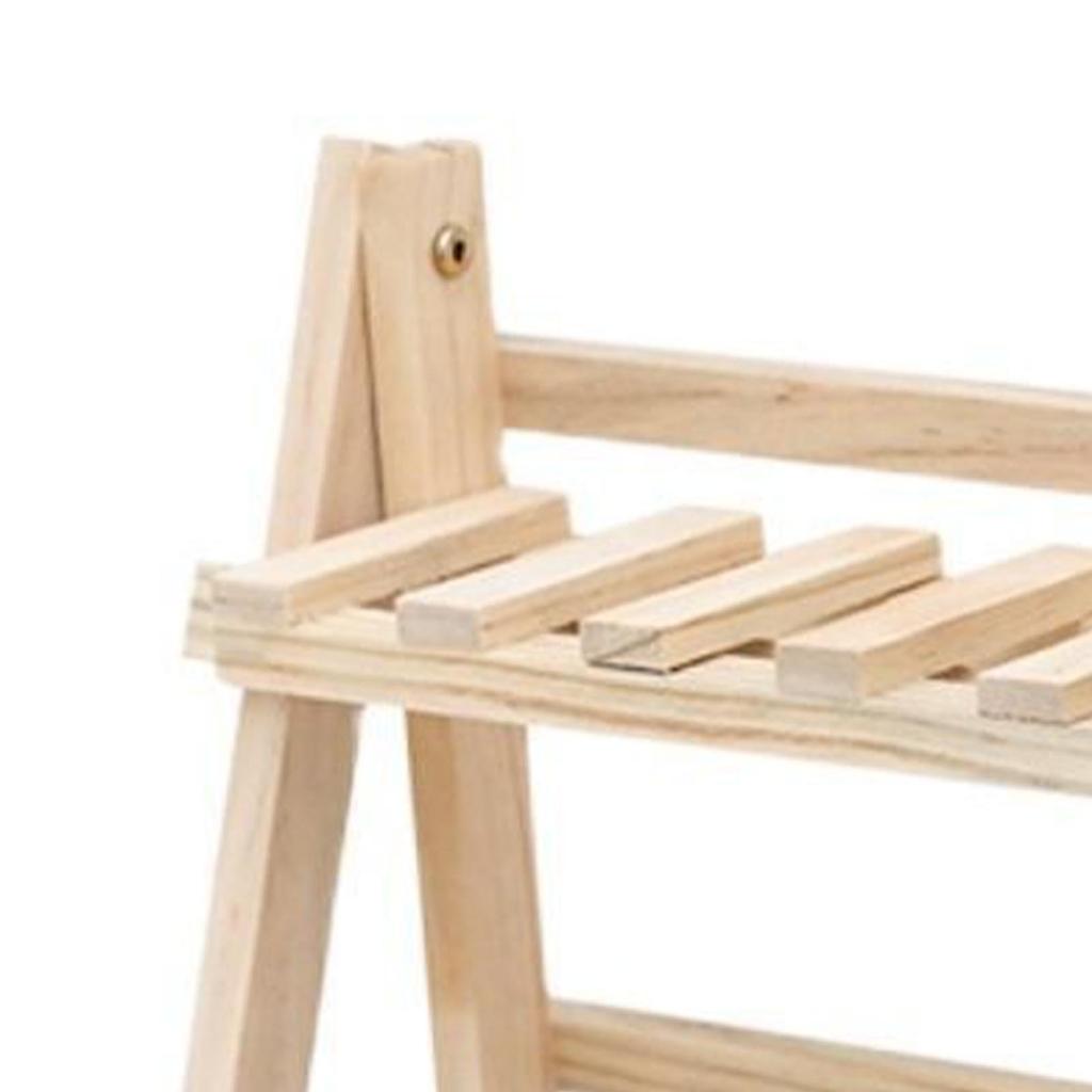 Desktop Organizer Rack 2 Tiers Wood Book Shelf Decorative Countertop Storage Rack for Home Office