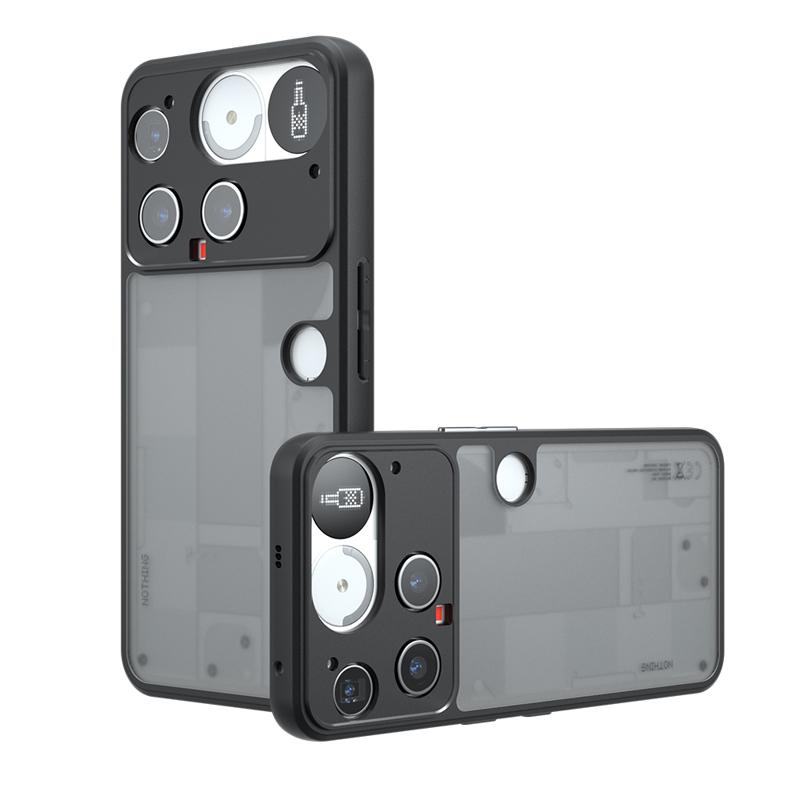 

Противоударный матовый чехол с эффектом кожи для Nothing Phone 3, матовый ПК+ТПУ, защита от отпечатков пальцев, прозрачная крышка для NothingPhone (3) Nothing Phone (3)