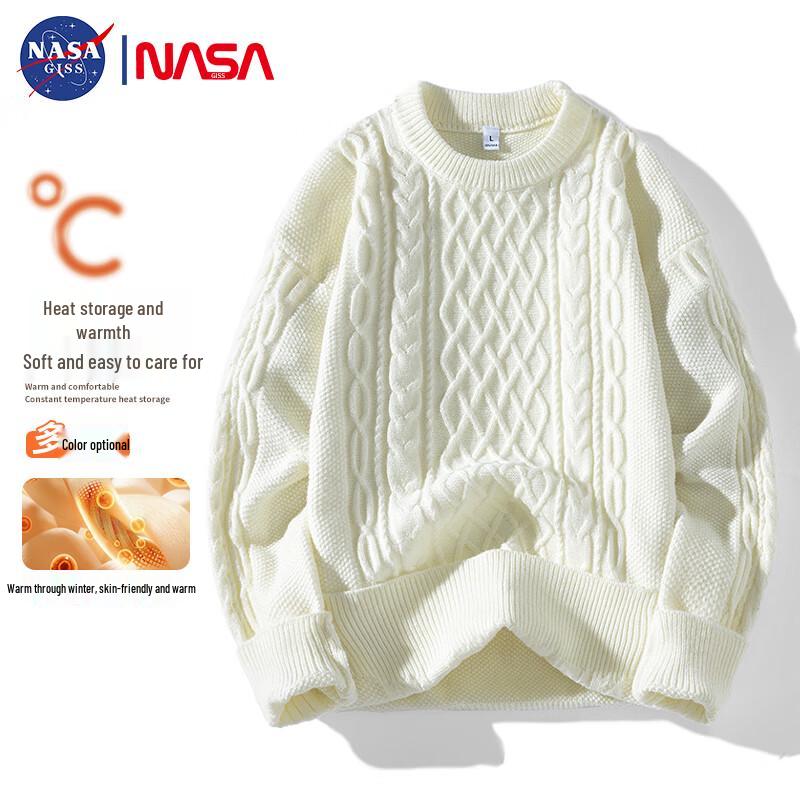 

NASA GISS Men s Trendy Cable Knit Pullover Sweater 3XL