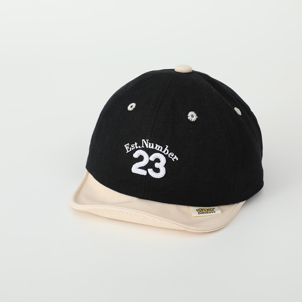 

Летняя детская бейсболка с вышивкой букв, детская кепка с козырьком, лоскутная, с мягким коротким козырьком, для младенцев, мальчиков и девочек, солнцезащитная шляпа чёрный