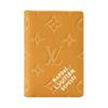 Louis Vuitton Pocket Organizer Monogram Heritage Coated Canvas Wallet Women's Saffron Yellow M26842