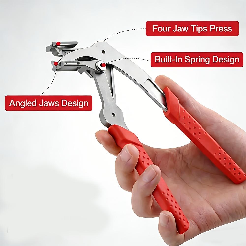 Car Clip Removal Pliers For Plastic Rubber Round Rivet Fasteners, Auto Interior Door Panel Chassis Trunk Clip Remover Repair Hand Tool For Vehicle