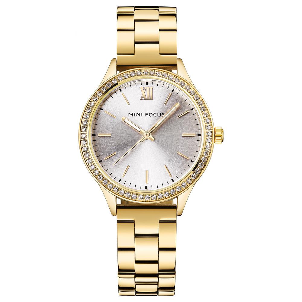 Ladies Watch Japanese Movement Luminous Waterproof Steel Strap Butterfly Buckle