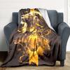 1pc Lion King Print Blanket - Lightweight Flannel Blanket For Sofa, Bed, Living Room, Office, Outdoor Travel, Camping, Soft 076