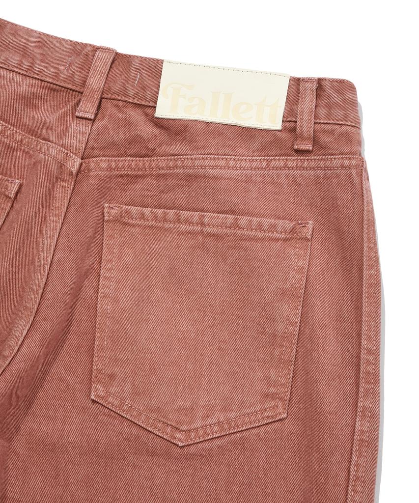 FALLETT Pigment Curved Pants Pink