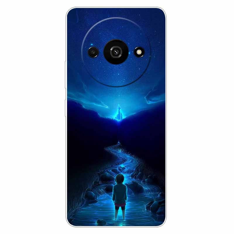 Voor Xiaomi Poco C61 Hoesje Zacht Cool Ruimte TPU Siliconen Beschermende Achterkanten voor Xiaomi Poco C61 PocoC61 Hoesjes C 61 Landschap