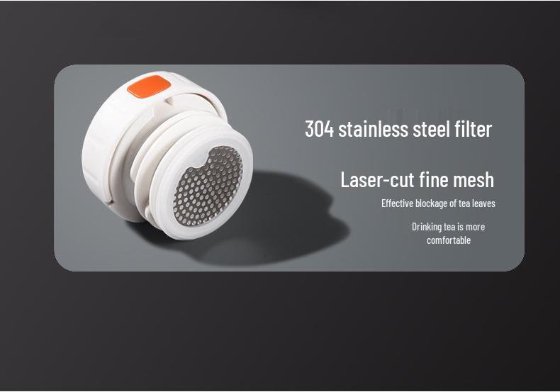 Large Capacity 304 Stainless Steel Insulated Portable Thermos Cup with Tea Separation