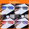 Y2k Metallic Square Sunglasses With Uv400 Protection For Fashion Casuals