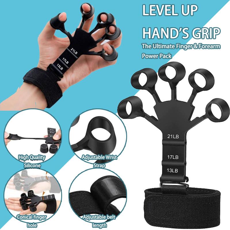 Grip Strength Trainer,Double-Sided Finger Exerciser and Hand Strengthener for Hand Therapy,Climbing - Relieve Pain for Arthritis