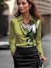 2025 Independent Station Cowl Neck Print Women's Top