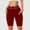 Women's High Waisted Yoga Shorts with Pockets, Tight Shorts for Gym, Running and Outdoor Activities