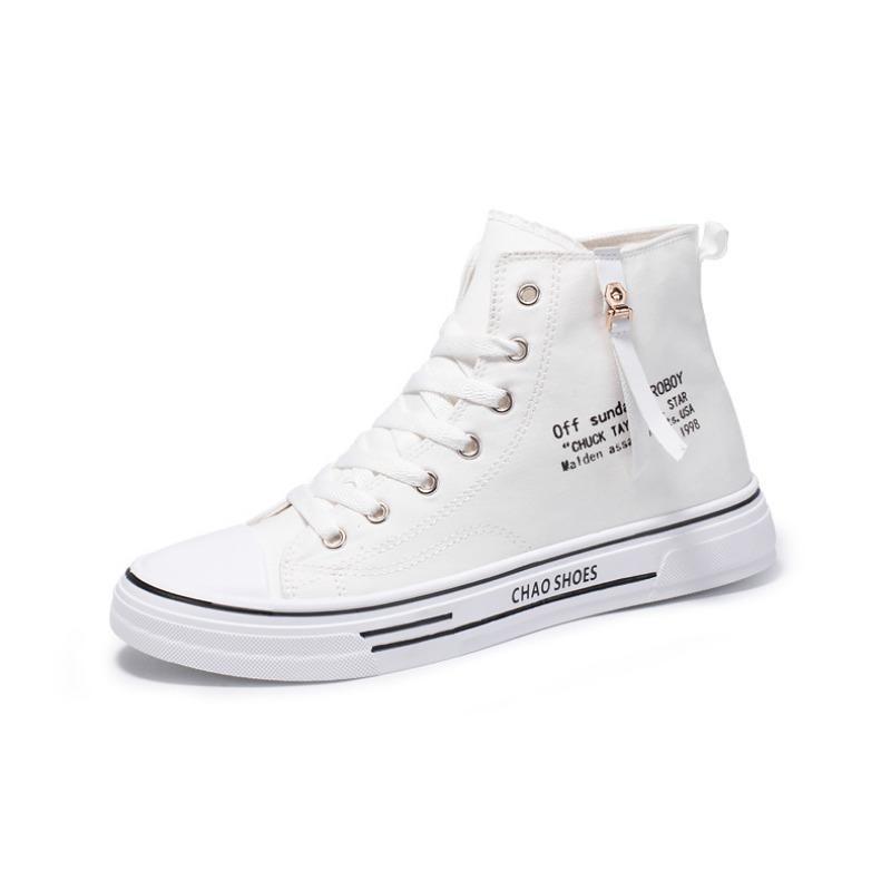 Trending high-top lerretssko Herre Uformell Kul mote Street Style Sko Hip Hop sneakers for tenåringer