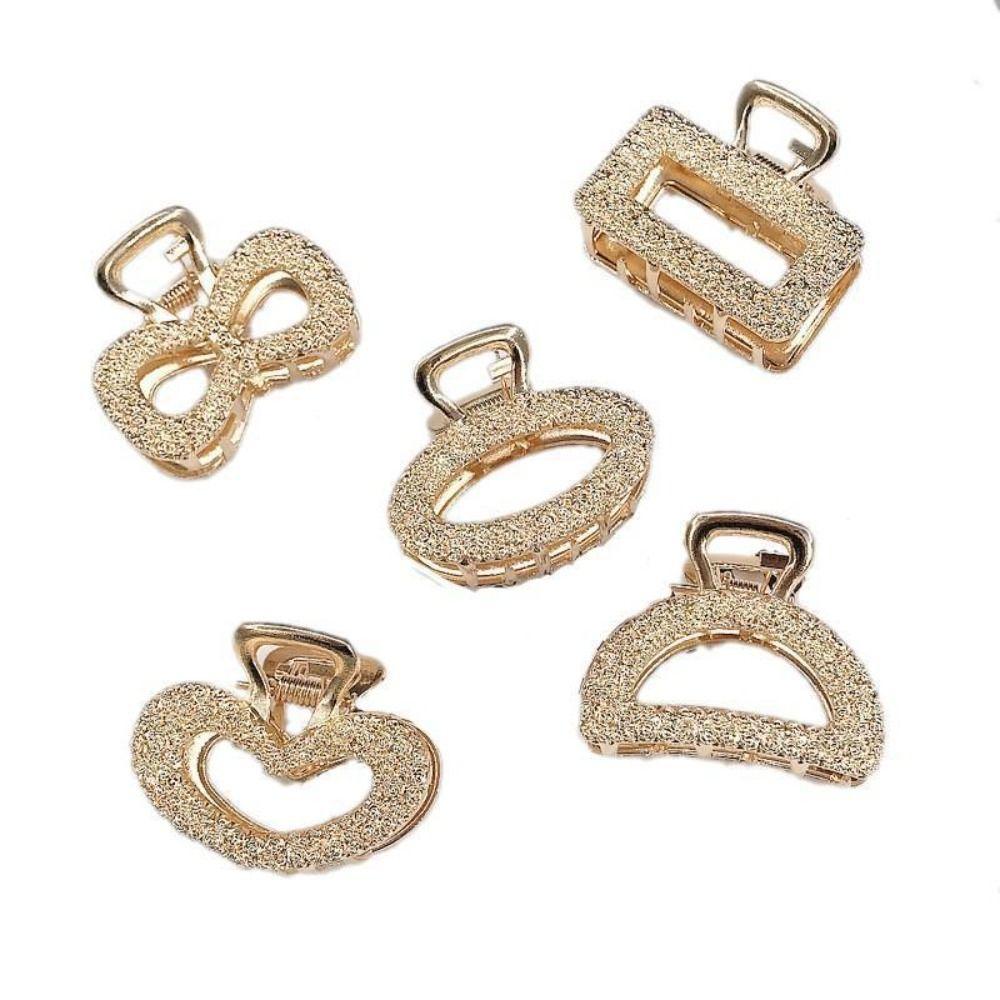 Gold Hair Claw Metal Barrette Fashion Hairpin  Women