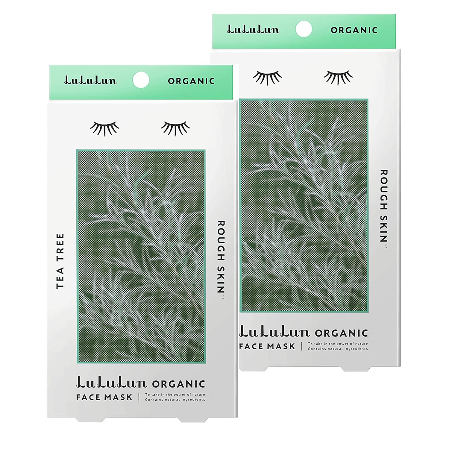 

Маска для лица Lululun Organic Tea Tree 1 шт. x 5 набор из 2 шт. [Органическая] (Эссенция 30мл) пакеты,