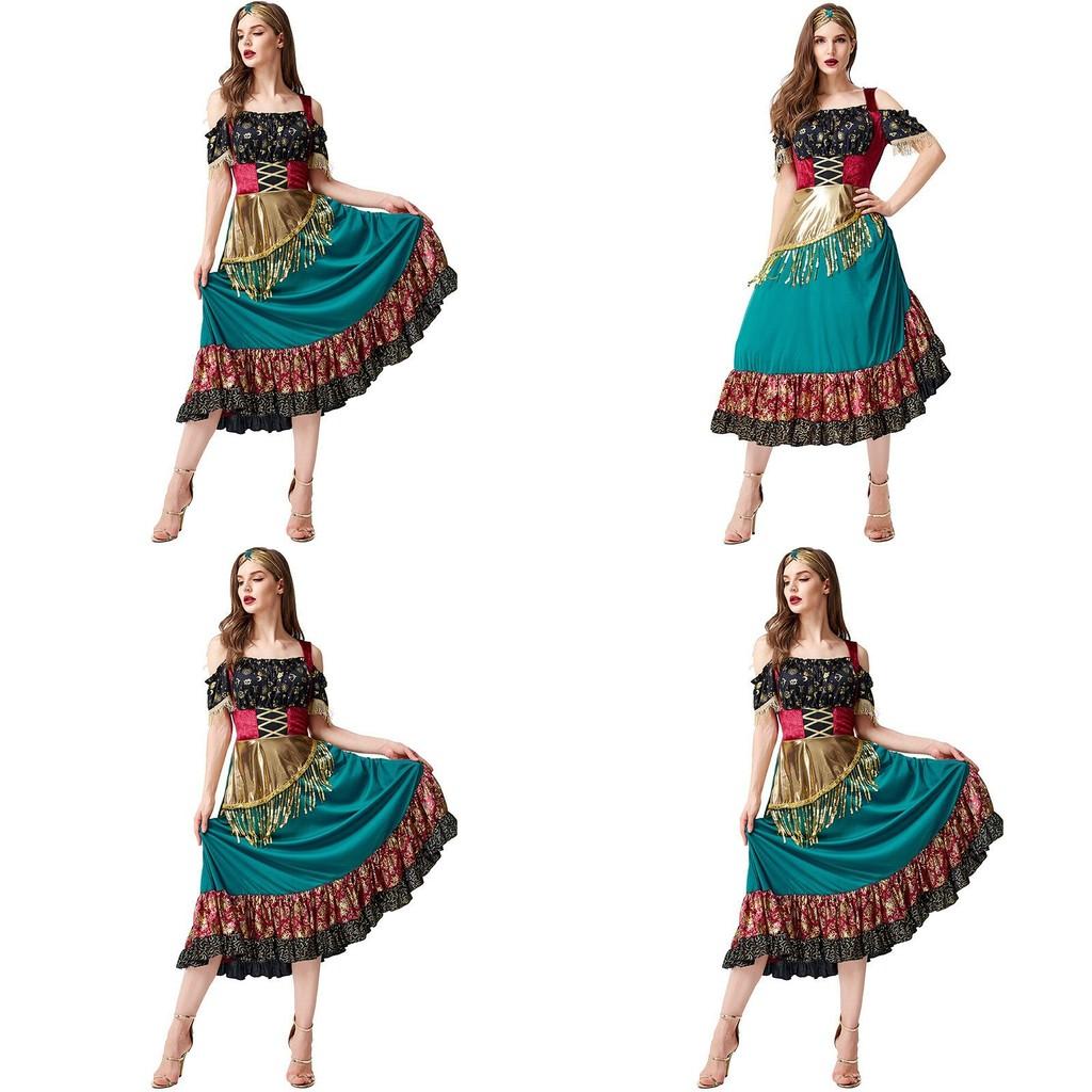 Flamenco Performer Outfit With Polyester And Spandex For Theatre And Dance Shows