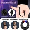 Penis Ring VibratorMagnet Design nástavce 10 režimů vibrací Sexuální hračky pro dospělé pro muže Páry Masážní přístroj prostaty G-bod Vibrátor bradavekDálkové ovládání