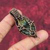 Mystic Fire Labradorite Pendant Copper Wire Wrapped Pendant Handmade Jewelry Gemstone Pendant Unique Copper Design Jewelry Pendant For Gifts