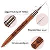 6/9/12/15/18mm Nail Liner Brush Sandalwood Pole Professional Fine Detail Nail Brush Nail Art Painting Brush Nail Painting