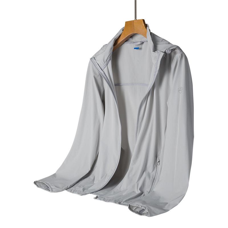 Unisex UPF40+ Waterproof Windbreaker with Detachable Hood – Skin-friendly UV Protection for Summer