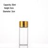 30mm Glass Test Tube with Oxidized Gold Screw Cap, Sealed Agarwood or Spice Display Bottle