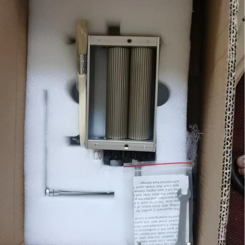 Moedor Triturador de Malte de 2 Rolos com Manivela para Produção Caseira de Cerveja
