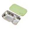 Stainless Steel Snack Containers 2 Compartment Lunch Box Leak-Proof Bento Box with Lids Reusable Food Storage Containers for Travel Camping Outdoor