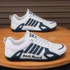 Fashion Men's Shoes Light PU Leather Casual Shoes Outdoor Non-slip Sneakers for Men Lace Up Flats Comfort Training Shoes Tenis Masculino