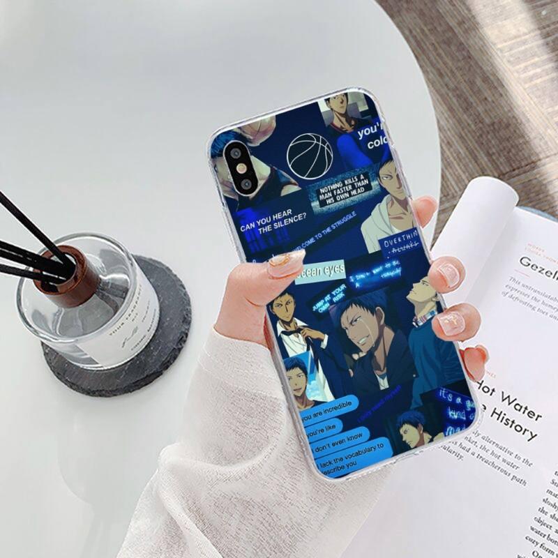 Daiki Aomine Kuroko Phone Case For IPhone 14 13 12 11 XS X 8 7 6 Plus Mini Pro Max SE 2022 Soft Transparent Phone Cover