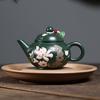 Yixing Purple Clay Teapot Household Handmade Flowers Kettle Raw Ore Green Mud Beauty Tea Pot Chinese Zisha Teaware Tea Set 130ml