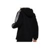 Adidas Alphabet Logo Print Zip-Up Kapuzen-Daunenjacke Herren Oberbekleidung Schwarz GJ8754