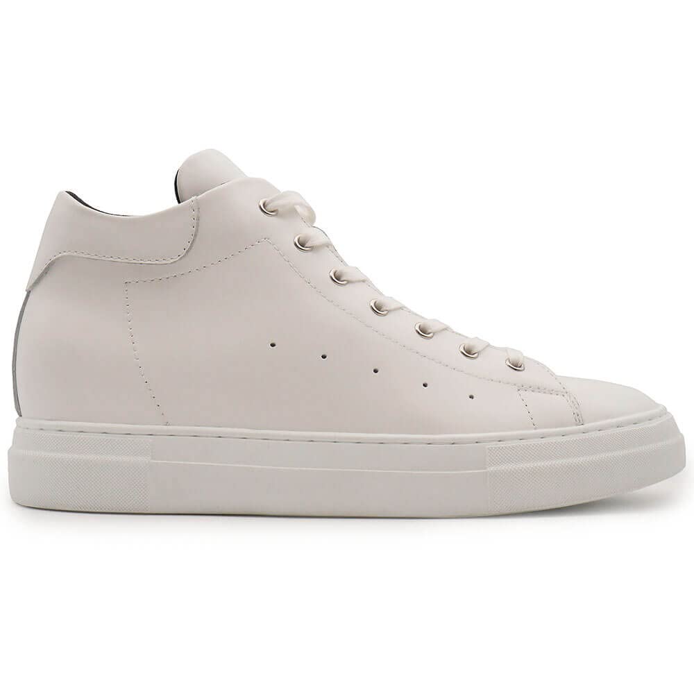 Tall secret thick high cut heeled genuine [Hi!BROTHER] shoes, sneakers, 8cm, men's, sole, sneakers, shoes, black, white, leather, casual, stylish,