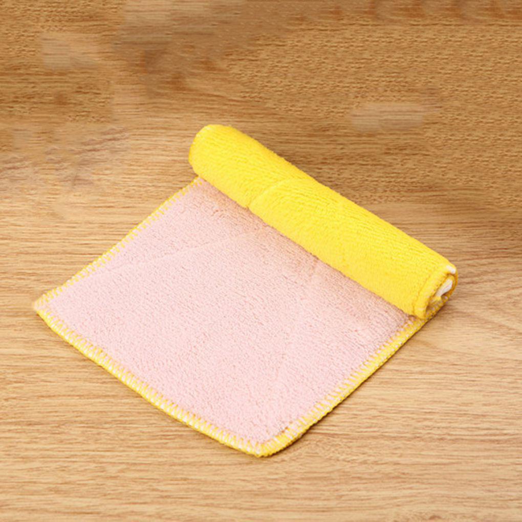 Double-sided Microfiber Dish Towels Thickening Cloth Dish Kitchen Towels