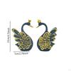 2 Pieces Swan Statues Decorative Figurines Animal Sculptures Tabletop Ornaments for Shelf Cabinet