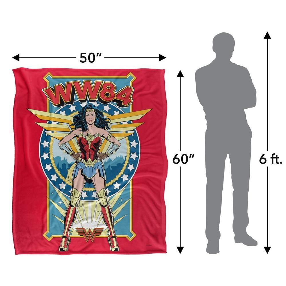 Wonder Woman Stand Tall Silky Supersoft Blanket