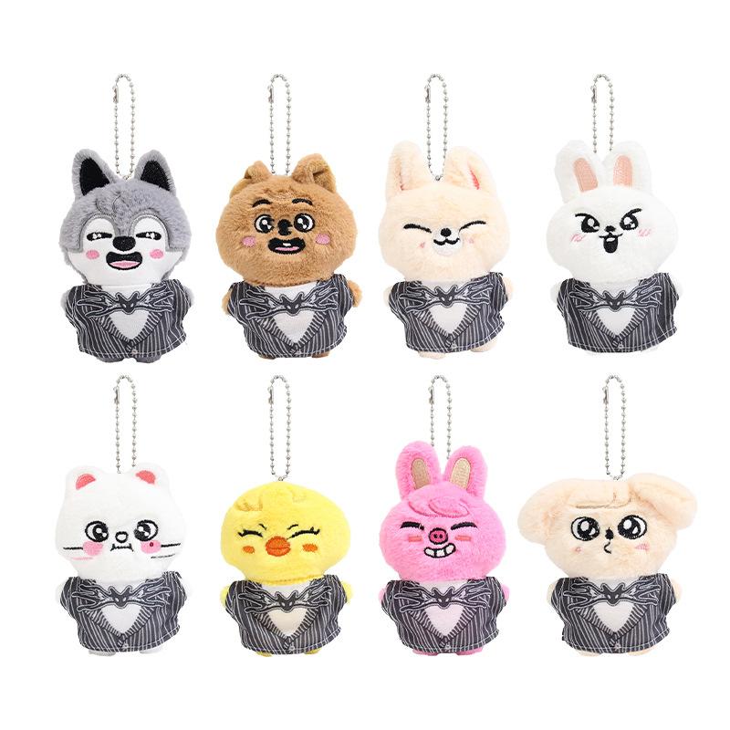 New Stray Kids Plush Keychain Plush Doll Halloween Fang Can Li Longfu Same Doll Boy And Girl 's Festival Gift