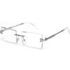 Metal Rimless Sunglasses Women's Glasses Square Ultra-light Men's Sunglasses