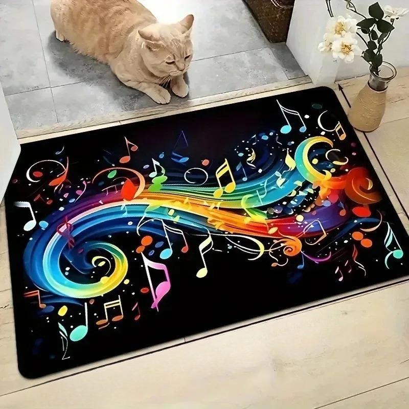 1PC Cute mat fox pattern Door Mats Kitchen Rugs Non-Slip Pop design Bathroom Rugs Bath Mat Carpet for Home Sink Laundry Decor